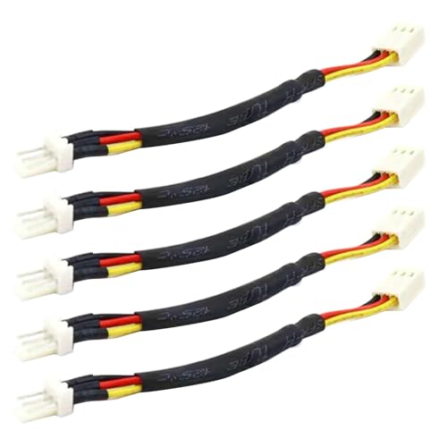 Domasvmd 3-poliger PC-Computer-CPU-Lüfteranschluss, Kühlung, reduziert Widerstand, Lärm, Verlängerungskabel, 3-polige Verzögerungsleitung, Kabel, CPU-Lüfterkabel, Adapter, Step-Down-Leitung von Domasvmd