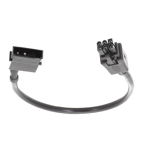 Domasvmd 30 cm langes Stromkabel, 4-polig, D-Typ, Famale auf 6-polig, Konverter-Stecker, Grafikkarten-Netzteilkabel für Computer, bessere Qualität Domasvmd 30 cm langes Stromkabel, 4-polig, D-Typ, Famale auf 6-polig, Konverter-Stecker, Grafikkarten-Netzteilkabel für Computer, bessere Qualität von Domasvmd
