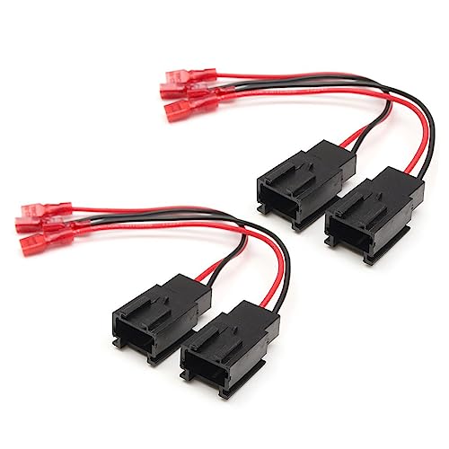 Domasvmd 4 x Auto-Lautsprecher-Steckverbinder-Kabel-Adapter für 1999–2005 Lautsprecher-Kabel-Adapter, Autoradios Kabelbaum Domasvmd 4 x Auto-Lautsprecher-Steckverbinder-Kabel-Adapter für 1999–2005 Lautsprecher-Kabel-Adapter, Autoradios Kabelbaum von Domasvmd