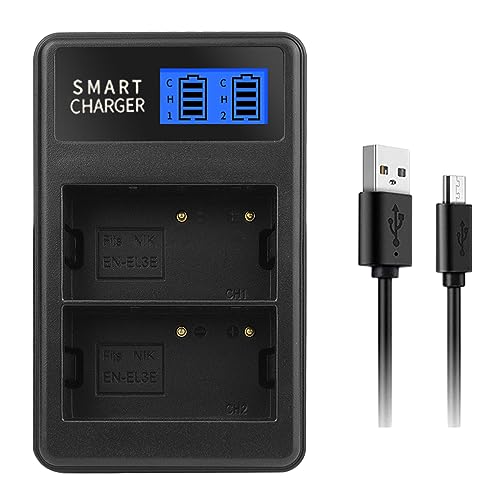 Domasvmd EN-EL3E EN-EL3 Ladegerät LCD USB Ladegerät Doppel Ladestation für D90 D80 D300S D300 D700 EN-EL3E Doppelk-Ladegerät tragbar Domasvmd EN-EL3E EN-EL3 Ladegerät LCD USB Ladegerät Doppel Ladestation für D90 D80 D300S D300 D700 EN-EL3E Doppelk-Ladegerät tragbar von Domasvmd