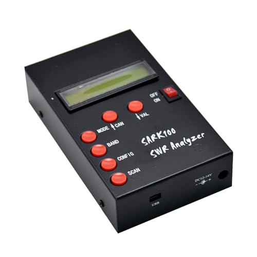 Domasvmd Frequenzmesser 1–60 MHz DC 12 V bis 14 V Kurzwelle SWR Analysatoren Messgerät Tester Impedanzmessung Swr Meter für Radio von Domasvmd