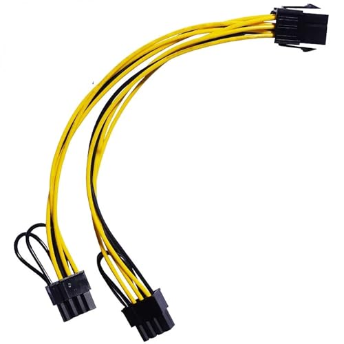 Domasvmd GPU-Grafikkarten-Stromkabel, 8-polig auf PCIE, zwei 8-polig, 6-polig, Splitterkabel, 18 AWG, 20 cm, 30 cm, Grafikkarten-Netzkabel Domasvmd GPU-Grafikkarten-Stromkabel, 8-polig auf PCIE, zwei 8-polig, 6-polig, Splitterkabel, 18 AWG, 20 cm, 30 cm, Grafikkarten-Netzkabel von Domasvmd
