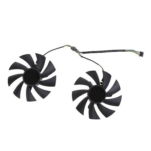 Domasvmd GPU-Lüfter Ga92a2h, 4-polig, 12 V, 0,35 A, für GeForce 2070 SUPER 8 GB, 2 Stück GA92A2H Domasvmd GPU-Lüfter Ga92a2h, 4-polig, 12 V, 0,35 A, für GeForce 2070 SUPER 8 GB, 2 Stück GA92A2H von Domasvmd