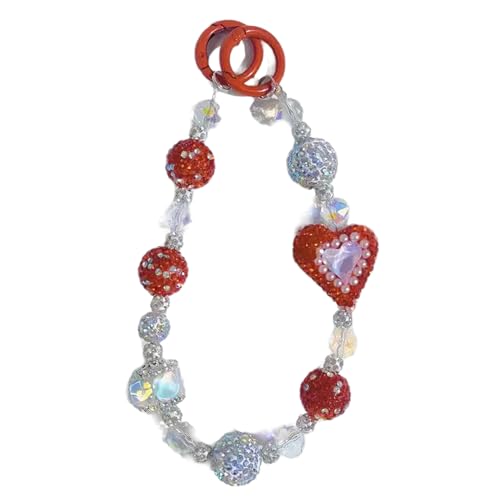 Domasvmd Handy-Armband mit Kordel, mit Perlen, für Damen und Mädchen, Strass-Armbänder Domasvmd Handy-Armband mit Kordel, mit Perlen, für Damen und Mädchen, Strass-Armbänder von Domasvmd