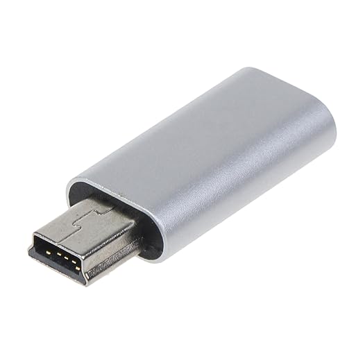 Domasvmd Hochwertiger USB-C-auf-USB-2.0-Adapter, unterstützt Laden und Daten, Aluminium, Aolly für Gehäuse, 2,8 cm Länge, USB-Geräteladekabel Domasvmd Hochwertiger USB-C-auf-USB-2.0-Adapter, unterstützt Laden und Daten, Aluminium, Aolly für Gehäuse, 2,8 cm Länge, USB-Geräteladekabel von Domasvmd