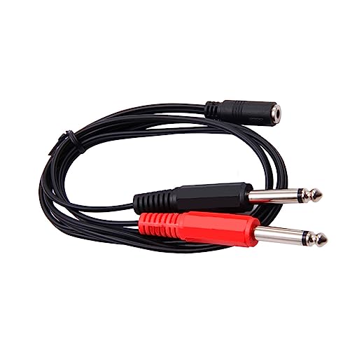 Domasvmd Kabel 3,5 mm auf 6,35 mm Splitter-AUX-Kabel, 2 Mono-Stecker, 6,5 auf 3,5 mm-Stecker, für Telefon zu Mixer, Verstärker, Lautsprecher, 3,5 mm Buchse, Mono Domasvmd Kabel 3,5 mm auf 6,35 mm Splitter-AUX-Kabel, 2 Mono-Stecker, 6,5 auf 3,5 mm-Stecker, für Telefon zu Mixer, Verstärker, Lautsprecher, 3,5 mm Buchse, Mono von Domasvmd