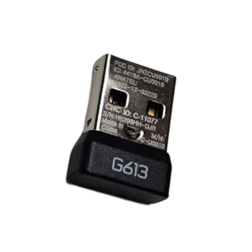 Domasvmd Kabelloser USB-Dongle-Empfänger für G613 Game-Tastatur-Adapter, 1 Stück Domasvmd Kabelloser USB-Dongle-Empfänger für G613 Game-Tastatur-Adapter, 1 Stück von Domasvmd