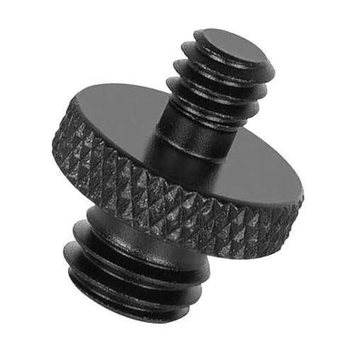 Domasvmd Metall-Schraubadapter, 1/4-Zoll-Stecker auf 1/4-Zoll-Stecker, Doppelkopf-Umwandlungsschraube für Kamerastative und Halterungen für DSLR-Kamera-Zubehör Domasvmd Metall-Schraubadapter, 1/4-Zoll-Stecker auf 1/4-Zoll-Stecker, Doppelkopf-Umwandlungsschraube für Kamerastative und Halterungen für DSLR-Kamera-Zubehör von Domasvmd