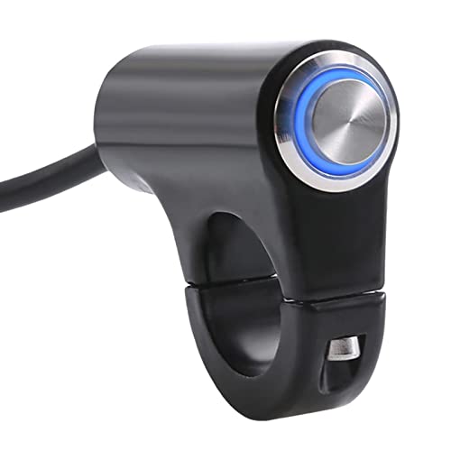 Domasvmd Motorrad ATV Roller Wasserdicht 22 mm 7/8 Zoll Lenkertastenschalter passend für Scheinwerfer Nebel Ein Ausschalter Motorrad Ein-/Ausschalter Wasserdicht von Domasvmd