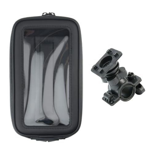 Domasvmd Motorrad-Handytasche, 360 Grad drehbarer Ständer, Motorrad-Lenkerhalterung, Handyhalterung, wasserdichte Tasche mit USB-Anschluss Domasvmd Motorrad-Handytasche, 360 Grad drehbarer Ständer, Motorrad-Lenkerhalterung, Handyhalterung, wasserdichte Tasche mit USB-Anschluss von Domasvmd
