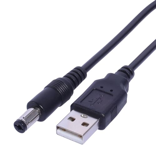 Domasvmd Praktisches 1 m langes USB-Ladekabel auf DC 5,5 x 2,1 mm, kompatibel für Festplattengehäuse, Aquarien und Schreibtischlampen, USB auf DC5521 Ladekabel für Navigation Domasvmd Praktisches 1 m langes USB-Ladekabel auf DC 5,5 x 2,1 mm, kompatibel für Festplattengehäuse, Aquarien und Schreibtischlampen, USB auf DC5521 Ladekabel für Navigation von Domasvmd