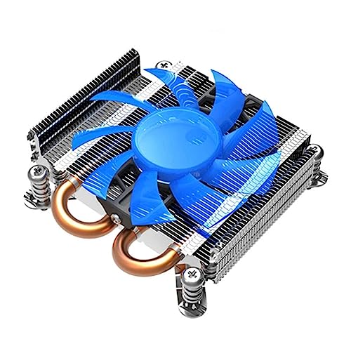 Domasvmd S85 Low Profile 30 mm dünne CPU-Heizkörper, 2 Heatpipe-Lüfter für HTPC 1U LGA1200 115x CPU-Lüfter, 27 mm PC-Kühlung, niedriges Profil Domasvmd S85 Low Profile 30 mm dünne CPU-Heizkörper, 2 Heatpipe-Lüfter für HTPC 1U LGA1200 115x CPU-Lüfter, 27 mm PC-Kühlung, niedriges Profil von Domasvmd