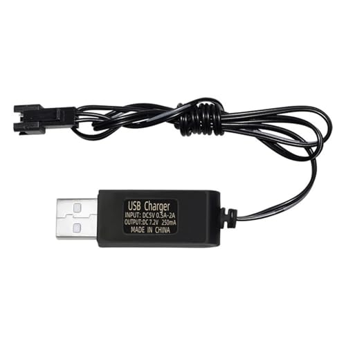 Domasvmd SM2P/JST/KETPlug für ferngesteuertes Auto, 3,6 V, 4,8 V, 6 V, 7,2 V, USB-Ladekabel Domasvmd SM2P/JST/KETPlug für ferngesteuertes Auto, 3,6 V, 4,8 V, 6 V, 7,2 V, USB-Ladekabel von Domasvmd