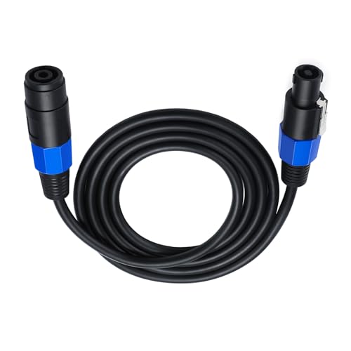 Domasvmd Speakon Kabel (männlich auf Speakon-Buchse, professionell, 12 Gauge, AWG-Kabel, DJ-Lautsprecherkabel mit Drehverschluss, Speakon-Verlängerungskabel Domasvmd Speakon Kabel (männlich auf Speakon-Buchse, professionell, 12 Gauge, AWG-Kabel, DJ-Lautsprecherkabel mit Drehverschluss, Speakon-Verlängerungskabel von Domasvmd