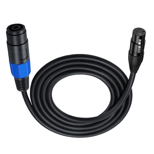 Domasvmd Speakon auf Kabel Speakon-Stecker Buchse auf 3-polige Buchse, Lautsprecherverlängerungskabel, Mikrofonkabel mit Drehverschluss, Lautsprecherkabel, Buchse auf Buchse, Lautsprecherkabel Domasvmd Speakon auf Kabel Speakon-Stecker Buchse auf 3-polige Buchse, Lautsprecherverlängerungskabel, Mikrofonkabel mit Drehverschluss, Lautsprecherkabel, Buchse auf Buchse, Lautsprecherkabel von Domasvmd