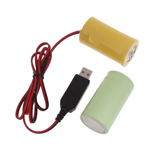 Domasvmd Stromkabel mit Schaltern, 3 V, D-Größe, ersetzt 2 Stück 1,5 V LR20 D für Spielzeug-Controller, Taschenlampe, Ersatzbatterien Domasvmd Stromkabel mit Schaltern, 3 V, D-Größe, ersetzt 2 Stück 1,5 V LR20 D für Spielzeug-Controller, Taschenlampe, Ersatzbatterien von Domasvmd