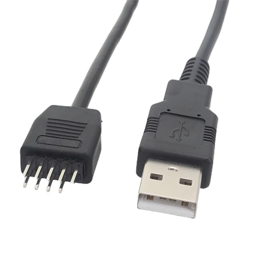 Domasvmd USB 2.0 auf 9-polige Header Verlängerungskabel Computer Mainboard interner USB 9-poliger Stecker auf extern USB-A-Verlängerungskabel USB-Verlängerungskabel von Domasvmd