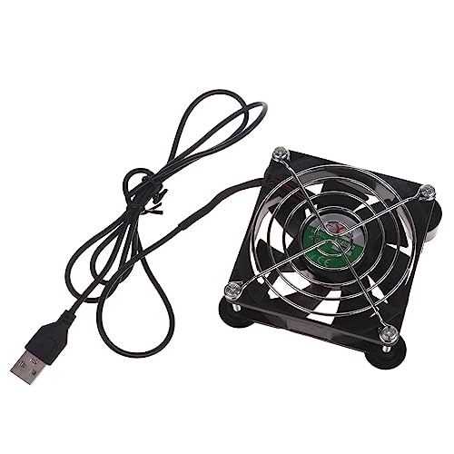 Domasvmd USB-Router-Lüfter mit Schutznetz, Desktop-Kühler, Router, Computer-Lüfter, Wärmeableitung, Router-Kühlung, Gaming-Konsole, Kühlöllager Domasvmd USB-Router-Lüfter mit Schutznetz, Desktop-Kühler, Router, Computer-Lüfter, Wärmeableitung, Router-Kühlung, Gaming-Konsole, Kühlöllager von Domasvmd