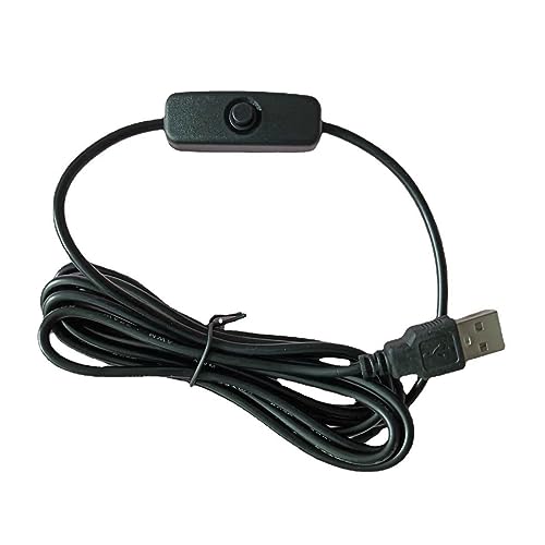 Domasvmd USB-Verlängerungskabel, 2 m, Stecker auf Buchse, USB-Kabel mit Schalter für Datenübertragung und kleine elektrische für USB-Lampe, USB-Kabel mit Schalter Domasvmd USB-Verlängerungskabel, 2 m, Stecker auf Buchse, USB-Kabel mit Schalter für Datenübertragung und kleine elektrische für USB-Lampe, USB-Kabel mit Schalter von Domasvmd