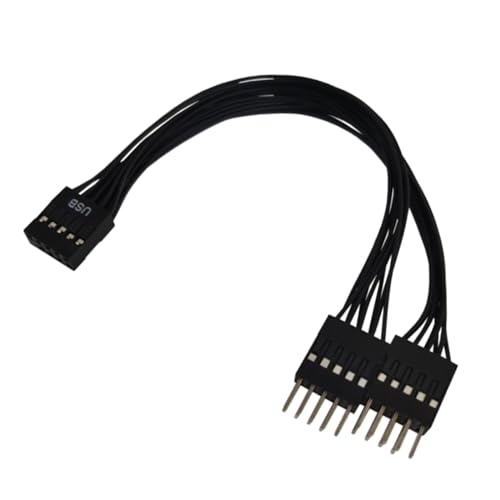 Domasvmd USB-Verlängerungskabel, 9-poliges Verlängerungskabel, Mainboard, 9-polig, USB 2.0, Header-Leitung, USB Domasvmd USB-Verlängerungskabel, 9-poliges Verlängerungskabel, Mainboard, 9-polig, USB 2.0, Header-Leitung, USB von Domasvmd