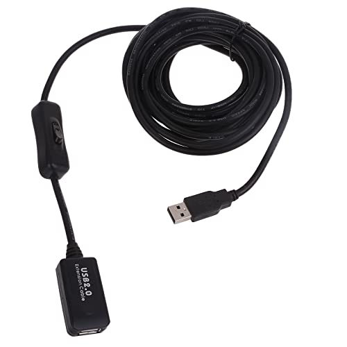 Domasvmd Verlängerungskabel, 5 m, USB 2.0, aktives Verlängerungskabel, Booster, Verlängerungskabel, Kabel mit Schalter, USB-Kabel, USB-Kabel, digitales Produkt, Ladekabel Domasvmd Verlängerungskabel, 5 m, USB 2.0, aktives Verlängerungskabel, Booster, Verlängerungskabel, Kabel mit Schalter, USB-Kabel, USB-Kabel, digitales Produkt, Ladekabel von Domasvmd