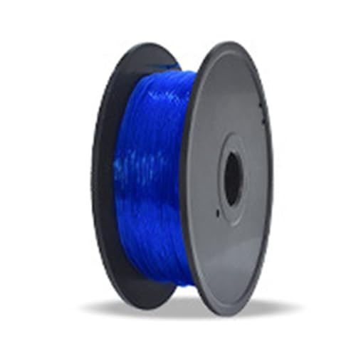 Flexibles TPU-Filament für 3D-Drucker, 1,75 mm, Bündel, 0,8 kg Spule (0,8 kg) für 3D-Druckgenauigkeit +/- 0,03 mm, flexibles TPU-Filament, Schwarz von Domasvmd