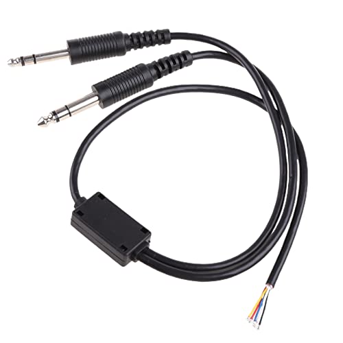 Kabel-Ersatz-Kopfhörerkabel-Verlängerung, Geräuschunterdrückung, praktisch für Hubschrauber mit U174u, verbinden Sie das Kabel für Kopfhörer, Verlängerungskabel für Kopfhörer von Domasvmd