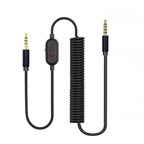 Kopfhörer-Verlängerungskabel, Ersatzkabel, Inline-Stummschaltung, Headset-Kabel für A10/A30/A40, widerstandsfähiges Kabel Kopfhörer-Verlängerungskabel, Ersatzkabel, Inline-Stummschaltung, Headset-Kabel für A10/A30/A40, widerstandsfähiges Kabel von Domasvmd