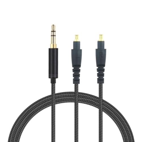Kopfhörerkabel für MSR7b/SR9/ESW990h/ES770h/ESW950/ES750 Kopfhörer, geflochtener Nylondraht, A2DC-Klemmen, plattiertes Kabel für Tonübertragung von Domasvmd