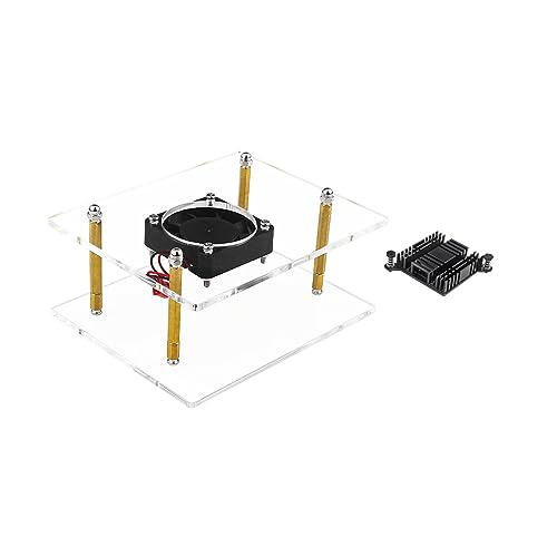 Kühlkörpergehäuse für OrangePi 5Plus Acrylgehäuse, 4 Stück, Aluminium/Kupfer, Kühlkörper, optional, leises Kühlventilator-Set, Gehäuse für OrangePi 5Plus mit Lüfter und Kühlkörper-Set, transparente Kühlkörpergehäuse für OrangePi 5Plus Acrylgehäuse, 4 Stück, Aluminium/Kupfer, Kühlkörper, optional, leises Kühlventilator-Set, Gehäuse für OrangePi 5Plus mit Lüfter und Kühlkörper-Set, transparente von Domasvmd
