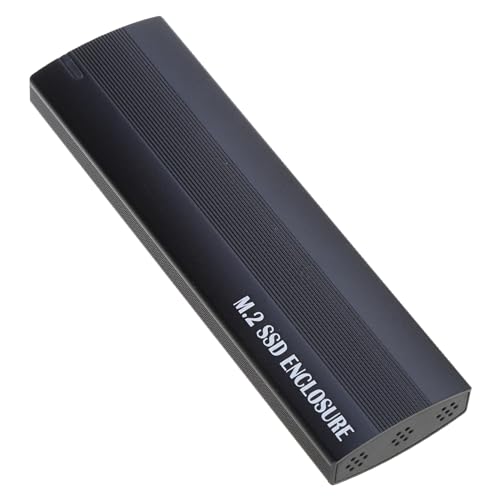 M.2 SSD-Gehäuse, USB 3.1, Typ C, 10 Gbit/s, Aluminiumgehäuse für Datenübertragung und System-Backup, unterstützt NVMe, werkzeuglose Installation von Domasvmd