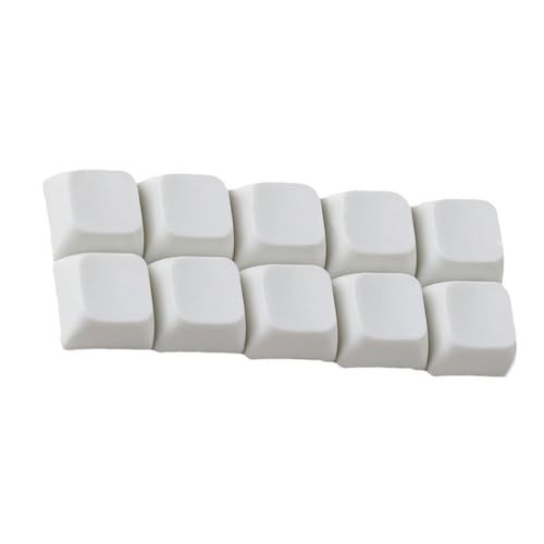Original-Tastenkappen aus Kunstharz, glatte Oberflächen, reflektierend, Keramik-Textur für mechanische Tastatur, glatte Glasur, 10 Stück Original-Tastenkappen aus Kunstharz, glatte Oberflächen, reflektierend, Keramik-Textur für mechanische Tastatur, glatte Glasur, 10 Stück von Domasvmd