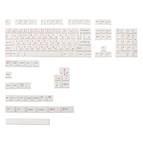 PBT-Tastenkappen, 131 Tasten, PBT-Sublimation, Kirsch-Höhe, Tastenkappe für mechanische Tastatur, Cherry MX-Schalter, japanische englische mechanische Tastatur-Tastenkappen, PBT-Tastenkappe, von Domasvmd