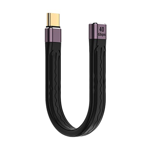 Typ-C-auf-USB-C-Kabel, USB-Ladekabel, 40 Gbit/s, Datensynchronisation, kurzes Kabel, Zubehör für Laptop, Handy, USB-C-Verlängerungskabel Typ-C-auf-USB-C-Kabel, USB-Ladekabel, 40 Gbit/s, Datensynchronisation, kurzes Kabel, Zubehör für Laptop, Handy, USB-C-Verlängerungskabel von Domasvmd