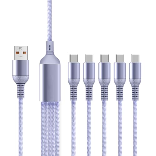 USB-C-auf-USB-Kabel, schnelles Aufladen, 1,6 m, USB-Datensynchronisationskabel mit 5 USB-C-Kabel für Handys und Tablets USB-C-auf-USB-Kabel, schnelles Aufladen, 1,6 m, USB-Datensynchronisationskabel mit 5 USB-C-Kabel für Handys und Tablets von Domasvmd