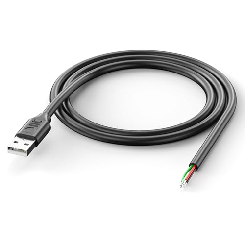 USB-Stecker-Datenkabel + 4-poliger Pigtail-Draht, einzelner Kopf, blanker Draht für USB-Tastatur-Lüfter-Verlängerungskabel USB-Stecker-Datenkabel + 4-poliger Pigtail-Draht, einzelner Kopf, blanker Draht für USB-Tastatur-Lüfter-Verlängerungskabel von Domasvmd