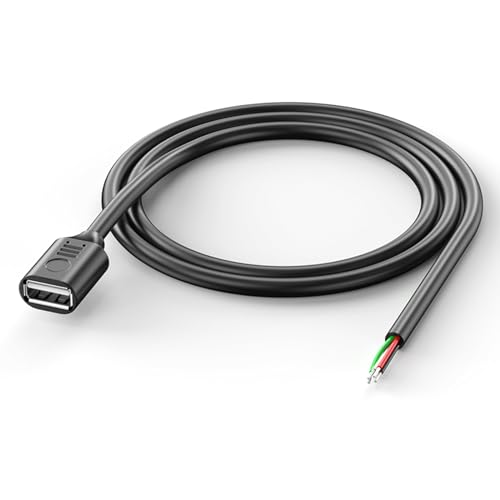 USB-Stecker-Datenkabel + 4-poliger Pigtail-Draht, einzelner Kopf, blanker Draht für USB-Tastatur-Lüfter-Verlängerungskabel USB-Stecker-Datenkabel + 4-poliger Pigtail-Draht, einzelner Kopf, blanker Draht für USB-Tastatur-Lüfter-Verlängerungskabel von Domasvmd