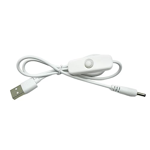 USB auf DC 3,5 x 1,35 mm Schalterkabel, 5 V Netzladekabel, Kabel für USB-betriebenes 5 V Nachtlicht, LED-Streifen, Schreibtischlampe, DC5 V, LED-Dimmer, USB-Netzteil, Verlängerungskabel mit Ein USB auf DC 3,5 x 1,35 mm Schalterkabel, 5 V Netzladekabel, Kabel für USB-betriebenes 5 V Nachtlicht, LED-Streifen, Schreibtischlampe, DC5 V, LED-Dimmer, USB-Netzteil, Verlängerungskabel mit Ein von Domasvmd
