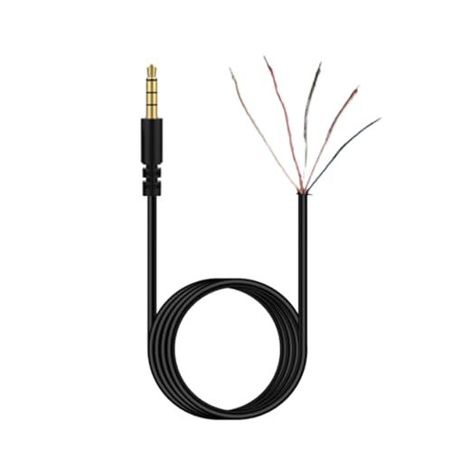 Vielseitiges TPE-Headset-Kabel für CloudX-Stinger Revolver S Gaming-Kopfhörer, Reparaturkabel, 3,5 mm vergoldeter Stecker, geeignet für Gaming Vielseitiges TPE-Headset-Kabel für CloudX-Stinger Revolver S Gaming-Kopfhörer, Reparaturkabel, 3,5 mm vergoldeter Stecker, geeignet für Gaming von Domasvmd