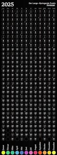 Der Lange Springende Punkt schwarz 2025 36x98: Das Original von Domberger Calendars