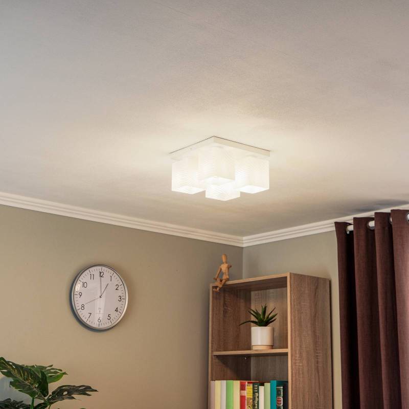 Deckenlampe Vega, Baldachin weiß von Domiluce
