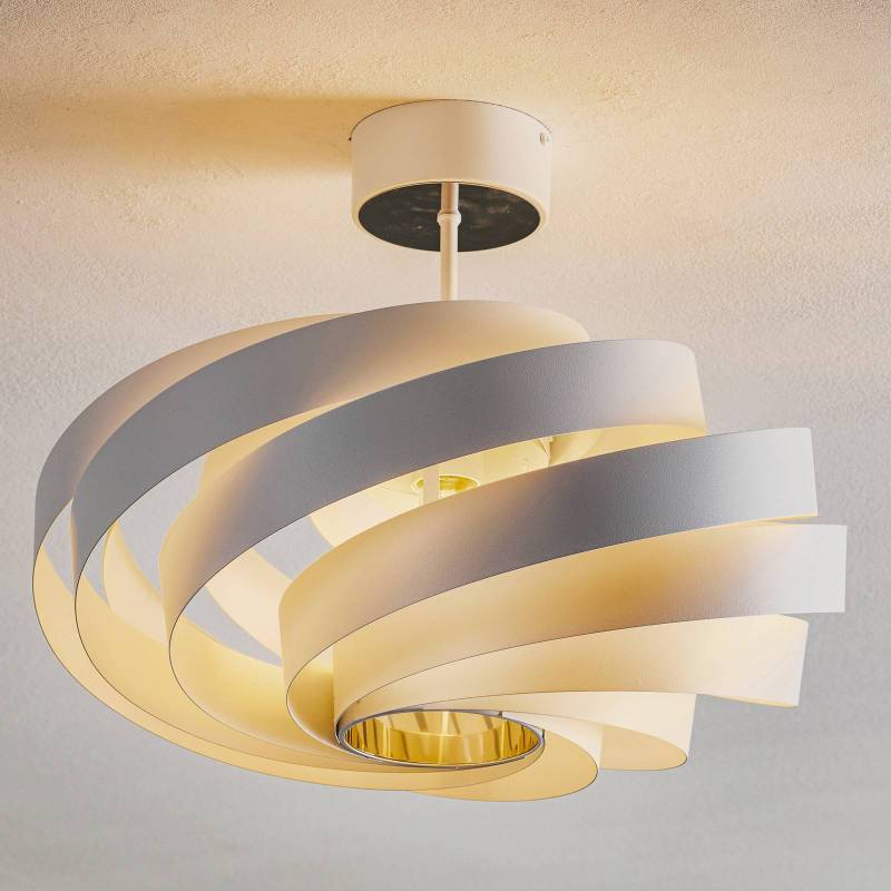 Deckenleuchte Vento, weiß, Metall, Ø 50 cm von Euluna