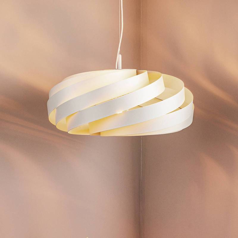 Hängeleuchte Vento, aluminiumfarben, Ø 60 cm, Metall, E27 von Euluna