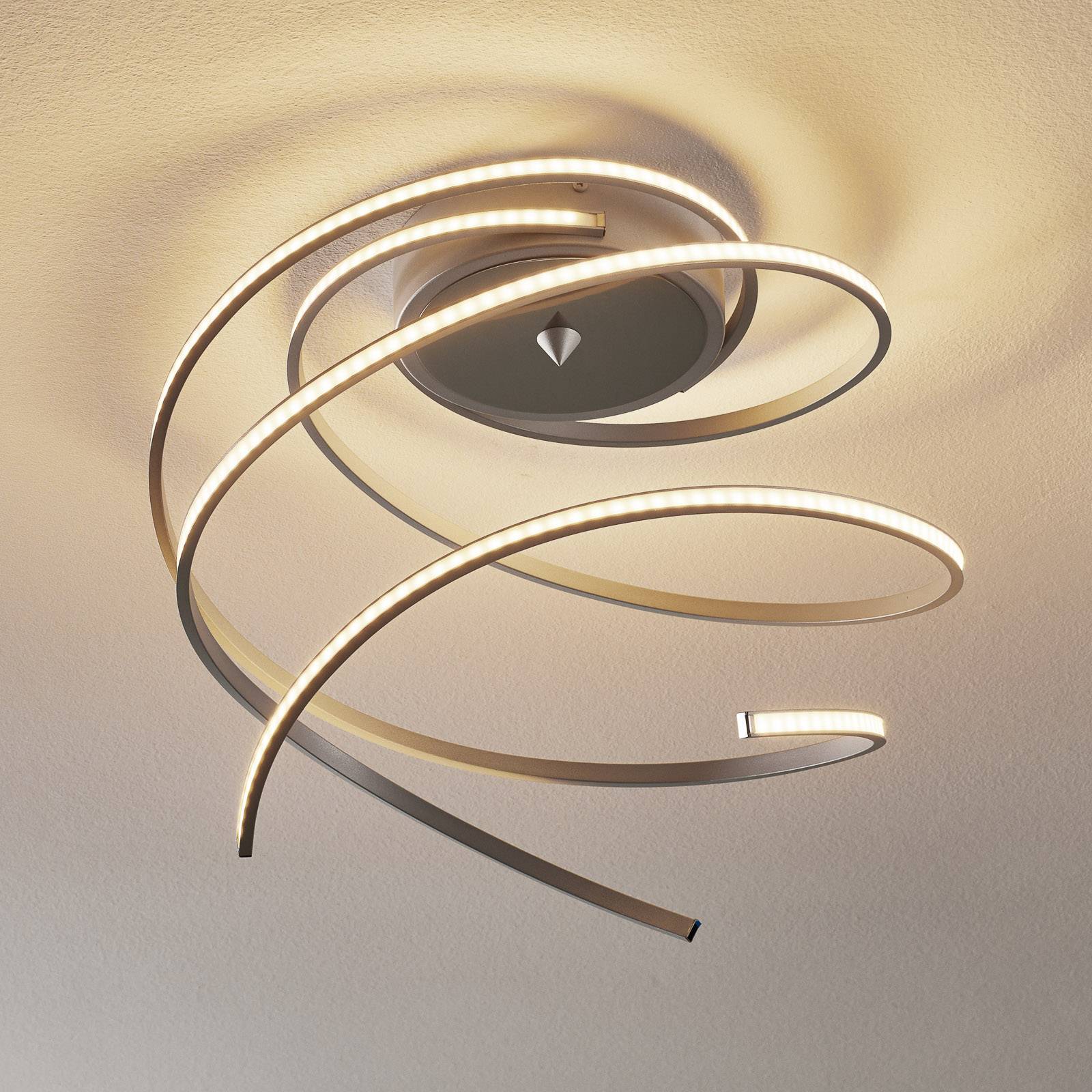 LED-Deckenleuchte Lungo 3-armig alu mit Fernbed. LED-Deckenleuchte Lungo 3-armig alu mit Fernbed. von Domiluce