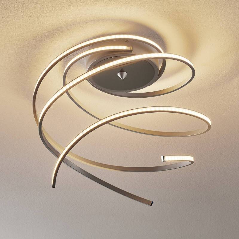 LED-Deckenleuchte Lungo 3-armig alu mit Fernbed. von Domiluce
