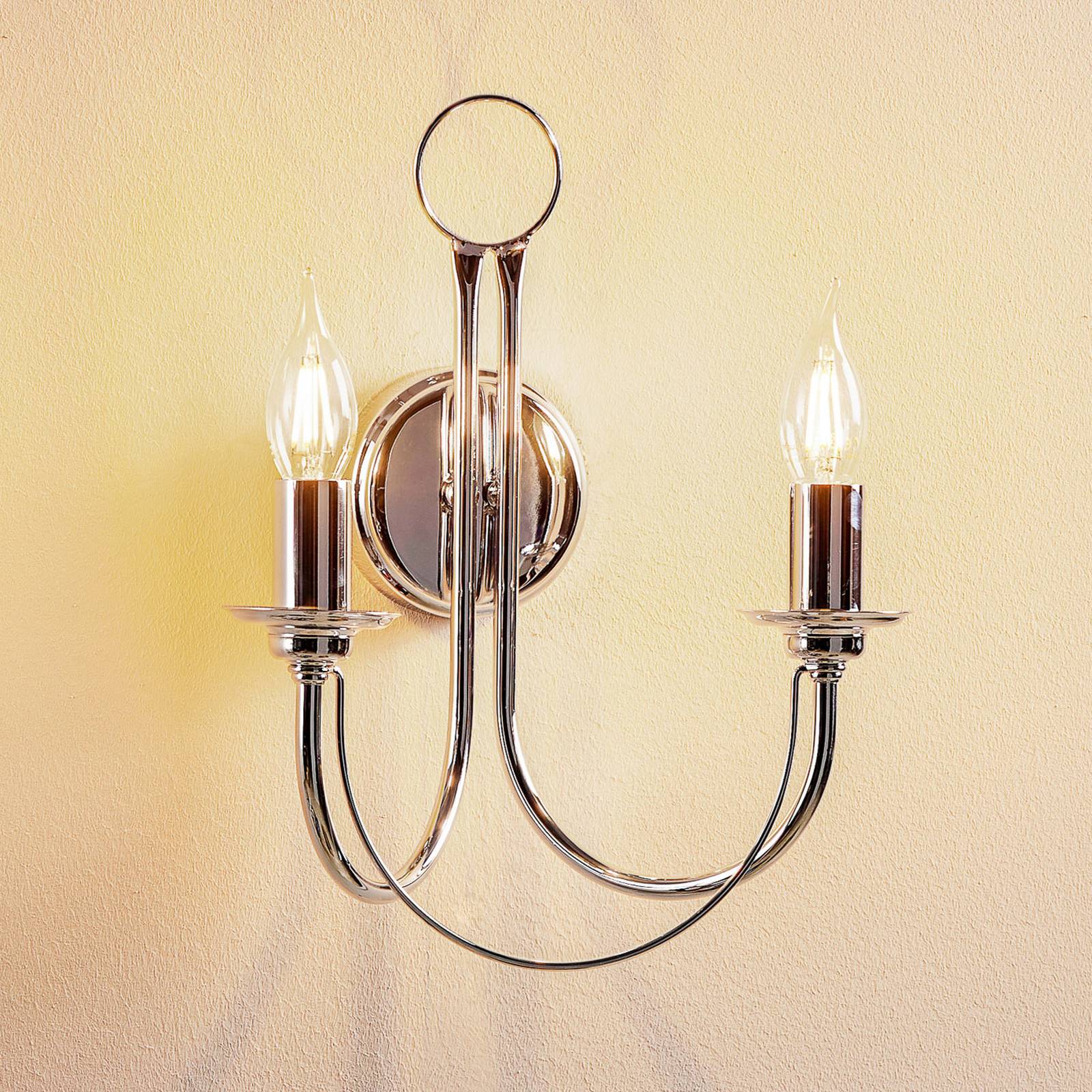 Wandleuchte Retro, zweiflammig, chrom Wandleuchte Retro, zweiflammig, chrom von Domiluce