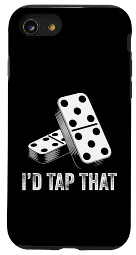 Domino Enthusiast Legespiel I´d Tap Dominoe Player Hülle für iPhone SE (2020) / 7 / 8 von Domino Game Graphic For Domino Player & Enthusiast