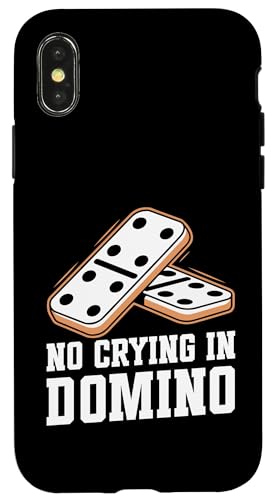 Domino Enthusiast Legespiel No Crying Dominoe-Spieler Hülle für iPhone X/XS Domino Enthusiast Legespiel No Crying Dominoe-Spieler Hülle für iPhone X/XS von Domino Game Graphic For Domino Player & Enthusiast