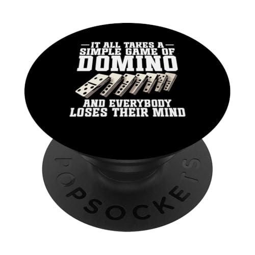 Domino-Spieler-Enthusiast Einfaches Spiel Domino PopSockets Klebender PopGrip Domino-Spieler-Enthusiast Einfaches Spiel Domino PopSockets Klebender PopGrip von Domino Game Graphic For Domino Player & Enthusiast