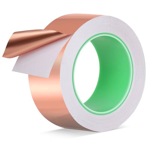 Kupferband Gegen Schnecken, 30mm x 20m Beidseitig Leitende EMI Folienband, Schneckenschutz für Hochbeet Pflanzen, Selbstklebend Schneckenabwehr, Schneckenband Kupferband Gegen Schnecken, 30mm x 20m Beidseitig Leitende EMI Folienband, Schneckenschutz für Hochbeet Pflanzen, Selbstklebend Schneckenabwehr, Schneckenband von Domkan
